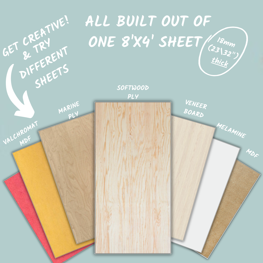 DIY 2 Drawer Cabinet - Digital Plans